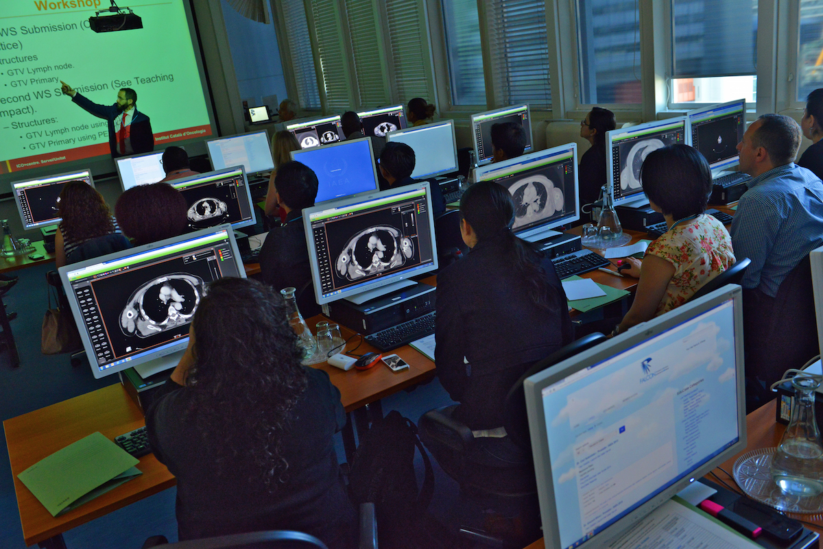Doctors receive IAEA training in 3-D radiotherapy tools to more accurately target cancer