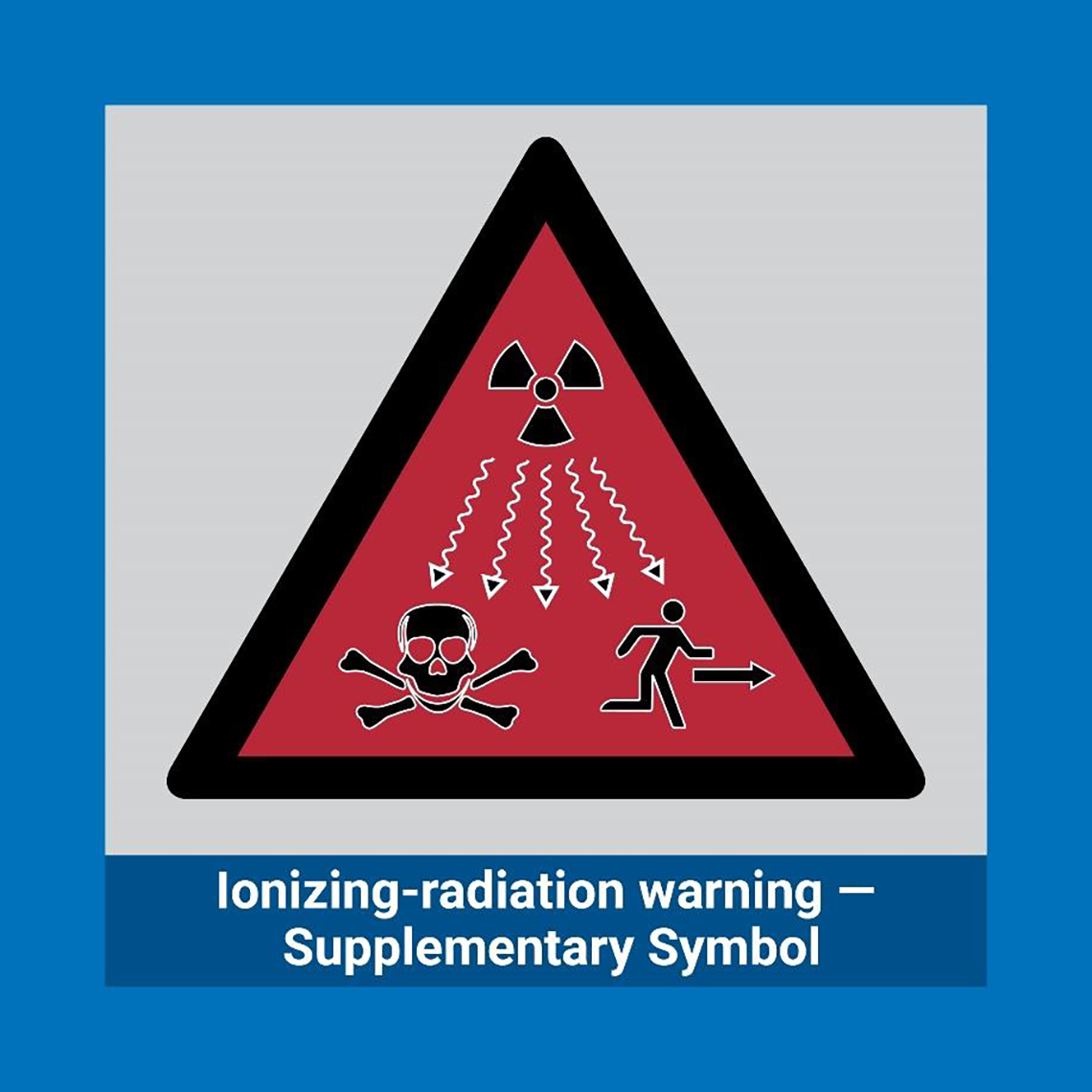 The ionizing radiation warning supplementary symbol The ionizing radiation warning supplementary symbol