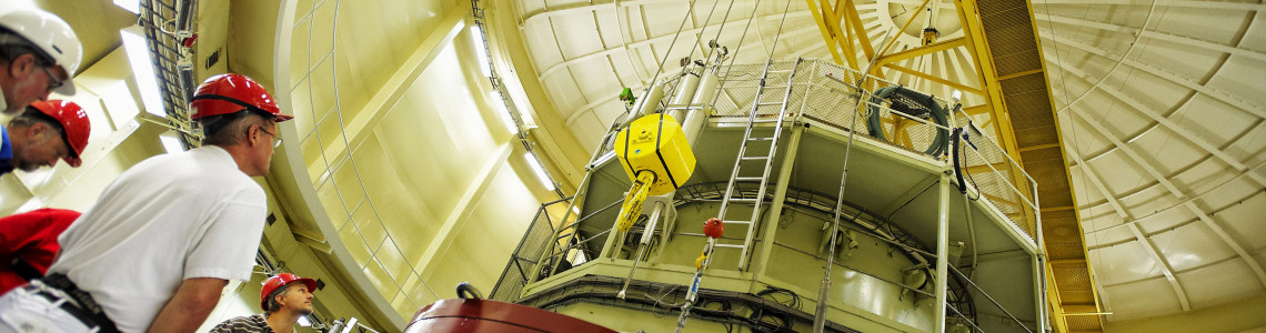 Inside of the JEEP II reactor at the Kjeller research centre