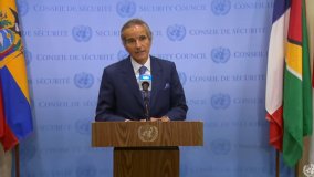 IAEA Director General Talks to Media on Ukraine 
