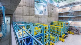 Storage hall for low- and medium-level radioactive waste at ZWILAG Switzerland