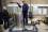 The disposal canister was then lowered down into the transfer cask with a cable.