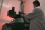 Irradiation of pupae takes place in a device that contains a radioactive source. This process sterilizes them — rendering them infertile — but does not make them radioactive. After irradiation the pupae are placed in the holding cages and the adult flies emerge.