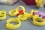 There are different kinds of dosimeters. These yellow rings help to measure exposure while handling radioactive materials.