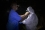 To avoid possible contamination, the brave vets dress in full personal protective equipment before handling the bats.