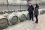 IAEA LEU Bank Acting Project Executive Marta Ferrari and UMP Sales Director Alexander Khodanov performed the final inspection of the cylinders before signing the handover protocol. 
<br />
<br />
Photo: K. Laffan/IAEA