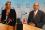 Thanking the 'gracious host'. Austrian Foreign Minister, Ursula Plassnik, and the IAEA Director General, Mohamed ElBaradei, answer questions from the press. In his opening speech, Dr. ElBaradei thanked the Republic of Austria for what he described as '50 years of generous hospitality'. (17 September 2007)