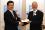 The Republic of Korea has made a unique donation to the Programme of Action for Cancer Therapy (PACT). Handing over a cheque for $10,000 is Young Shik Kim, Director General of the Korean Atomic Energy Bureau. Werner Burkart, IAEA Deputy Director General, Head of the Department of Nuclear Sciences and Applications, said the IAEA was deeply honoured by the gesture.