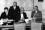A protocol between the IAEA and the Oeterreichische Studiengesellschaft fuer Atomenergie (SGAE) on the removal of radioactive waste and other safety measures concerning the Agency's laboratory at Seibersdorf was signed on 14 November 1961. From left to right: Dr. Michael J. Higatsbrerger, Managing Director of the SGAE, Mr. Sterling Cole, Director General of the IAEA, and Dr. Raphael Spann, Director of the SGAE; standing - Dr. Henry Seligman, Deputy Director General IAEA.