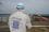 Juan Carlos Lentijo, Director of the IAEA Division of Nuclear Fuel Cycle and Waste Technology and team leader of the mission, looks at tanks holding contaminated water at the Unit 3 and Unit 4 reactor buildings during a tour of the tsunami-stricken nuclear power plant, 11 February 2015.