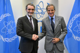 Rafael Mariano Grossi, IAEA Director-General, met with Attilio Fontana, President of the Italian Lombardi Region, during his official visit to the Agency headquarters in Vienna, Austria. 24 January 2025.