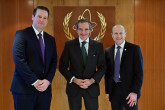 Rafael Mariano Grossi, IAEA Director-General, met with Patrick Fragman, President and CEO and Dan Summer, Deputy Chief Executive Officer of Westinghouse Electric Company, during their official visit to the Agency headquarters in Vienna, Austria. 5 March 2025