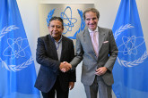 Rafael Mariano Grossi, IAEA Director-General, met with HE Mr. David Choquehuanca Céspedes, Vice President of the Plurinational State of Bolivia, during his official visit to the Agency headquarters in Vienna, Austria. 10 March 2020.