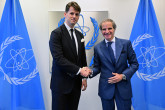 Rafael Mariano Grossi, IAEA Director-General, met with Mr. McCoy Pitt, Senior Bureau Official, Bureau of International Organization Affairs, State Department, during his official visit to the Agency headquarters in Vienna, Austria. 16 June 2025.