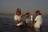 Scientists drew upon the IAEA Marine Environment Laboratories’ extensive experience in monitoring hydrocarbons and heavy metal contaminants in the region. August 1993. Please credit IAEA/FOWLER Scott