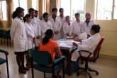 Nuclear medicine involves the use of small quantities of radioactive substances to diagnose, treat and manage illnesses, including cancer. Every year, around 200 nuclear medicine students from the Faculty of Medicine of the University of Peradeniya have the opportunity to see the doctor and her team at work. 