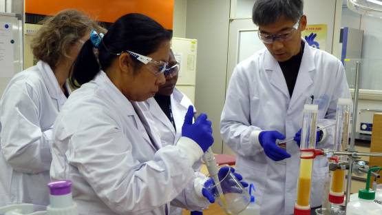 ALMERA training participants in South Korea