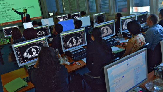 Doctors receive IAEA training in 3-D radiotherapy tools to more accurately target cancer