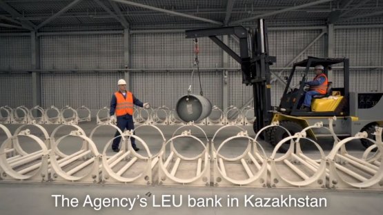 Поставка низкообогащенного урана знаменует собой начало эксплуатации Банка НОУ МАГАТЭ (на англ. языке)