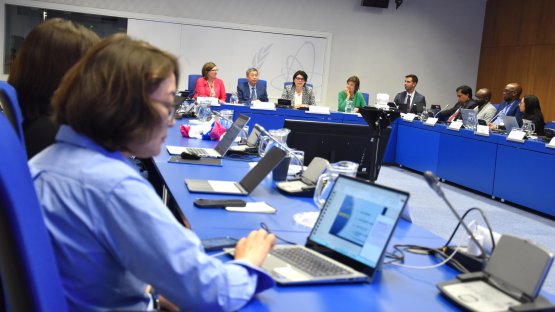 Participants at an IAEA workshop