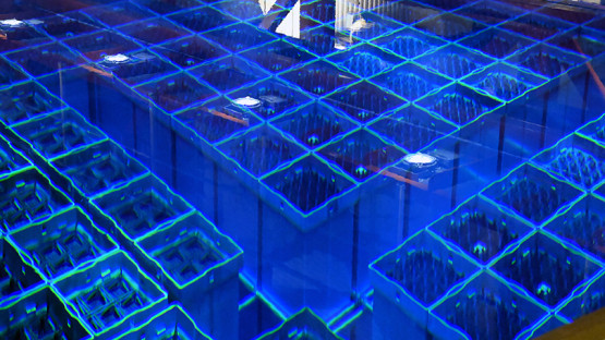 On 3 December 2013, the IAEA Department of Nuclear Safety and Security and the IAEA Department of Nuclear Energy established a new international service for Member States that aimed to review and strengthen their national arrangements for radioactive waste and spent fuel management, decommissioning and remediation. It was called the IAEA Integrated Review Service for Radioactive Waste and Spent Fuel Management, Decommissioning and Remediation, or ARTEMIS for short.  
<br /><br />
<em>- CLAB, Central Interim Storage Facility for Spent Nuclear Fuel in Oskarshamn, Sweden.</em> 
<br /><br />
(Photo: D. Calma/IAEA )