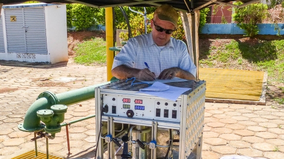 collecting groundwater samples
