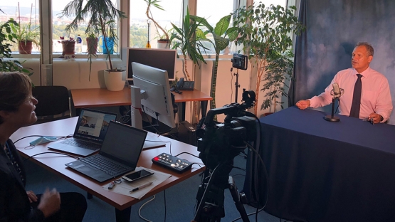 Recording the online IAEA State System of Accounting for and Control of Nuclear Material (SSAC) training course