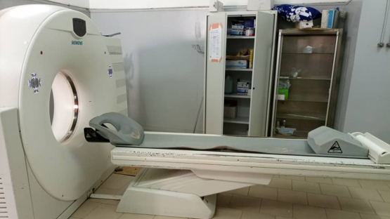 Equipment at the Idrissa Pouye de Grand Yoff Hospital in Dakar - one of the cancer centres reviewed by the IAEA and its partners as part of an imPACT review in Senegal in December