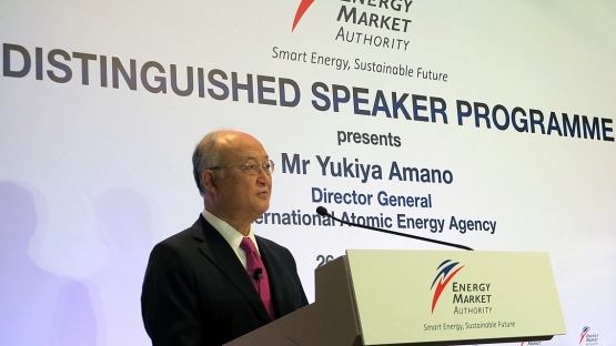 IAEA Director General Yukiya Amano in Singapore